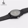 Buy cheap Black Wood Watch Leather Band Sandal Wood Dial Oem Japan Movement from wholesalers