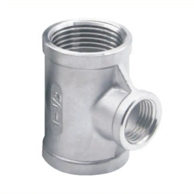 Stainless Steel Fittings Connector Joint NPT BSPT Reducer Tee Cross Conical Union M/F
