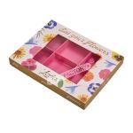 Premium Printed Chocolate Boxes With Removable Tray And Transparent Pvc Viewing