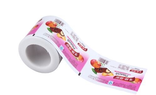 Plastic Food Wrapping Film / Custom Printing Sachet Packaging roll film / Red Plastic Film Roll