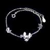 Buy cheap Heart Shape Plain Silver Bracelet Plated Rhodium Vintage Jewelry from wholesalers