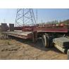 Buy cheap Load 50T Low Bed Semi Trailer Used Semi Lowbed Trailer 50000kgs from wholesalers