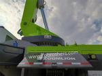 Vibrating Amplitude 2.6mm Second Hand 2013 Zml 56m Concrete Pump Truck Mercedes