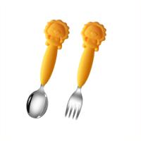 Buy cheap 230C Heat Insulation Silicone Spoon And Fork Eco Friendly For Kids product