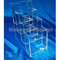 Buy cheap Brochure / Leaflet 4mm Acrylic Display Case Trade Show Brochure Stands Table Top product