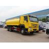 Buy cheap Yellow 6x4 18m3 Tanker Truck Water Sprinkler Truck With HW76 Lengthen Cab from wholesalers