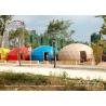 Buy cheap Cold Weather Inflatable Luxury Oval Dome Family Camping Tent With AluminIum Structure Frames And PVC Fabric Covers from wholesalers