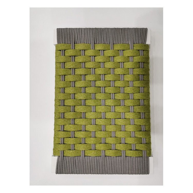 Green Garden Chair Solid Braid Polyester Rope UV - Resistant Strong Tensile