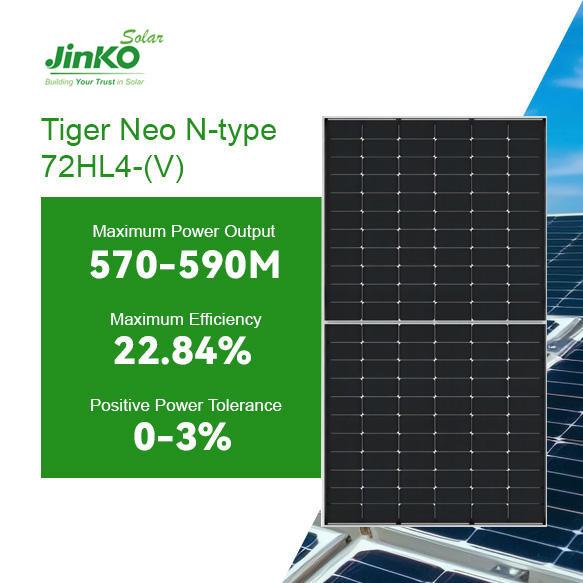 Buy cheap 565W 570W 575W 580W Tiger Neo N-Type Bifacial Photovoltaic Panels Jkm570N-72Hl4-Bdv from wholesalers