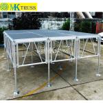 18mm Plywood or 18mm Tempered Glass Triangle Portable Stage Platform for Truss
