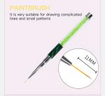 Multifunctional Nylon Hair Beauty Nail Brush Eye Magnet Acrylic Nail Brush