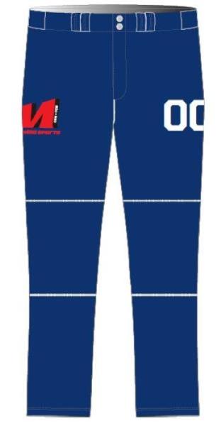 Buy cheap Sublimation Printing Boys Baseball Pants , 100% Polyester Sublimated Team Wear from wholesalers