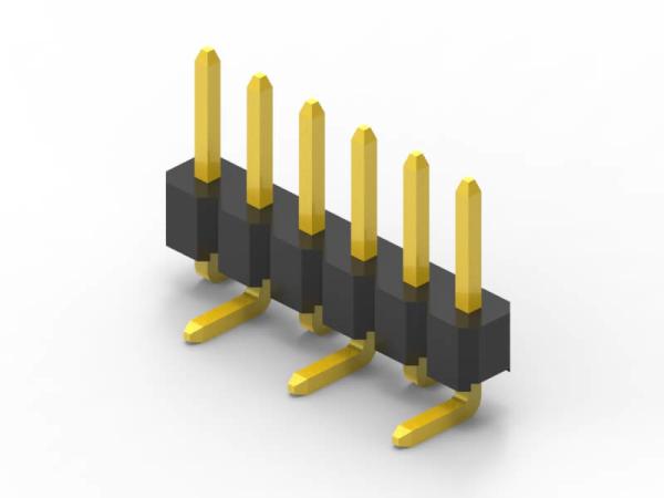 Buy cheap Reverse Feet SMD Male Pin Header Connector 6 Pins Contact Resistance 20mΩ Max from wholesalers