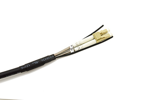 Outdoor Feild Operation Armored Patch Cord Multimode Duplex LC To LC Military Waterproof