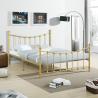 Buy cheap Bedroom Metal Iron Bed Frame Double Customizable Size Colour Smooth Finish Edges from wholesalers