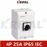 RoHS Standard IP65 25A 4 Pole 3 Position Waterproof Rotary Switch