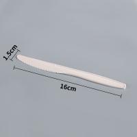 Buy cheap Eco Friendly Compostable Cutlery Pla Plastic Knives Bulk 5.7 inch product