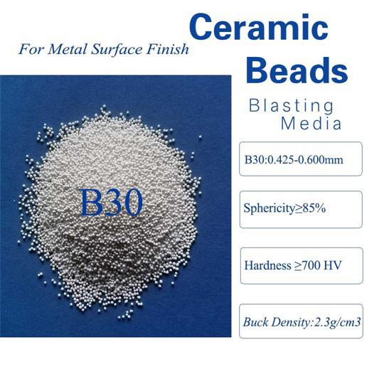 Buy cheap 65 HRC Mold Cleaning 2.3g/Cm3 B30 Ceramic Bead Blasting from wholesalers