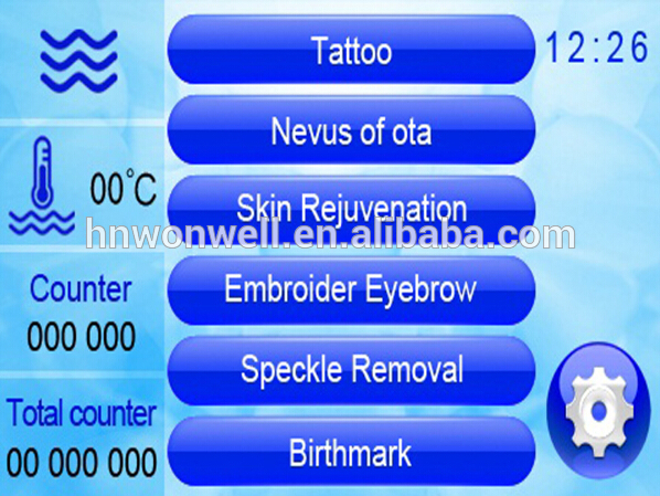 protable Q.switch Nd.yag laser machine for tattoo removal