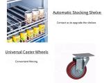 Practical White Double Door Beverage Cooler , 1200L Commercial Bottle Cooler