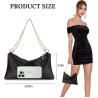 Buy cheap Women’s Satin Evening Bag Clutch Purse Handbag for Women Wedding Shoulder Bag with 2 Chains for Formal Cocktail Party from wholesalers