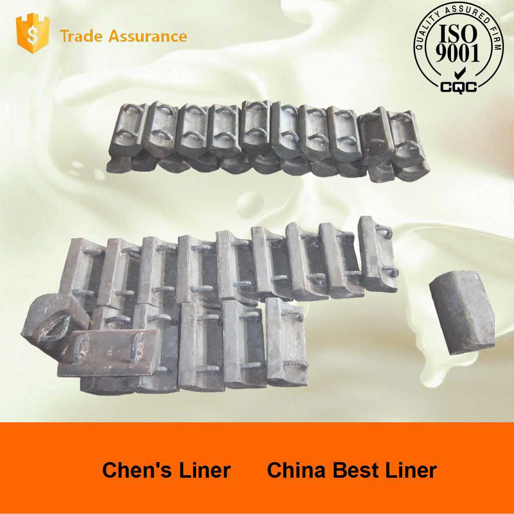 Pearlitic Chrome Molybdenum Alloy Steel Castings Ni Hard Liners