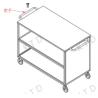 Buy cheap Flexible Platform Truck Trolley Stainless Steel Storage Trolley With 6" Silent Casters from wholesalers