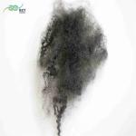 Silicone Free 100 Polyester Fibre Hollow Fiber 6 Denier PSF Gray Black