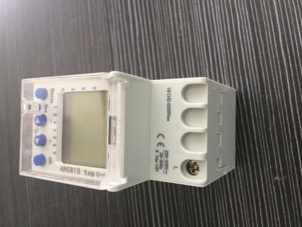 AHC812 220V weekly programmable hour meter digital timer switch