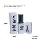 Silver Base Lip Balm Tubes 3.5 Gram Plastic Lipstick Container For Cosmetic