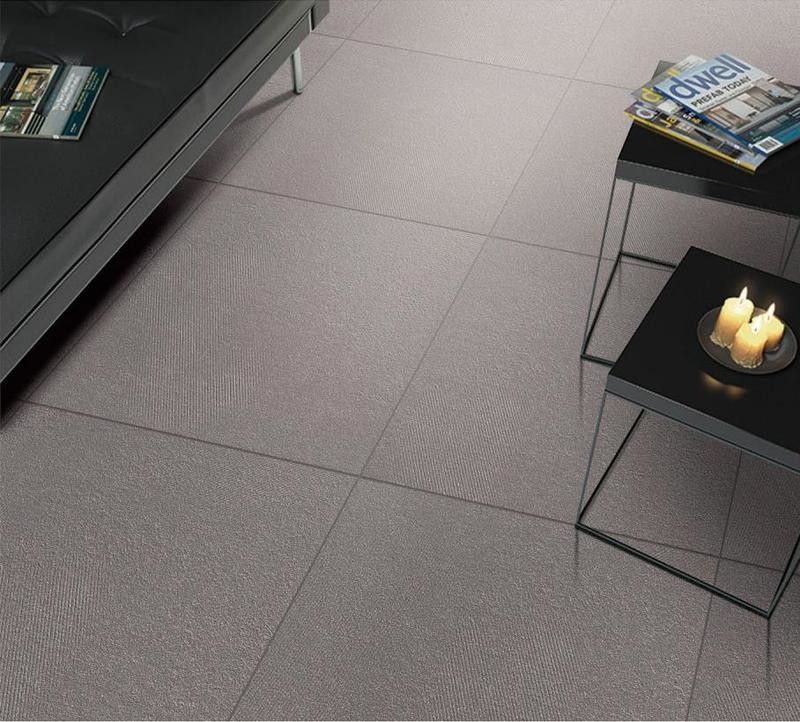 Dark Gray Moisture-Proof Floor Tile And Outside Wall 600x600mm Full Body Porcelain Tiles For Restaurant