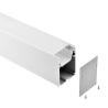 Buy cheap Oblong Suspended LED Profile Aluminium Alloy Anodized LED Channel Diffuser 55*75mm from wholesalers