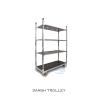 Buy cheap Standard Container Flower Logistics Turnover Truck Nylon Wheel Bearing Strong Cold Galvanized from wholesalers