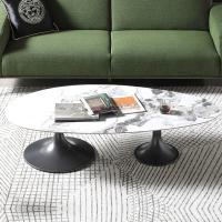 Buy cheap 12mm Thick Ellipse Rock Top Coffee Table Anti Collision For Living Room product