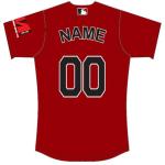 Full Button Front Custom Baseball Shirts , 300gsm Mens Baseball Clothes