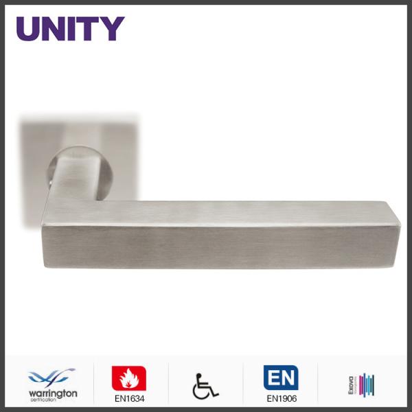 Buy cheap Stainless Steel Fire Door Lever Handle EN1906 and EN1634 Satin Finish from wholesalers