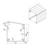 Buy cheap 90*90 Mm T Slot Profile Aluminum Trunking For Power Cords Cable Pneumatic Tube from wholesalers