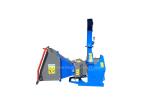5 Inch Compact Tractor Supply Wood Chipper For Two Horizontal Rollers