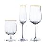 Buy cheap Colorful Tulip Gold Rim Champagne Glasses 145ml Electroplating from wholesalers
