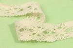 3.3cm Width Cotton Crochet Lace Trim Nonstretched With Floral Ornament