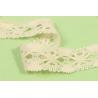 Buy cheap 3.3cm Width Cotton Crochet Lace Trim Nonstretched With Floral Ornament from wholesalers