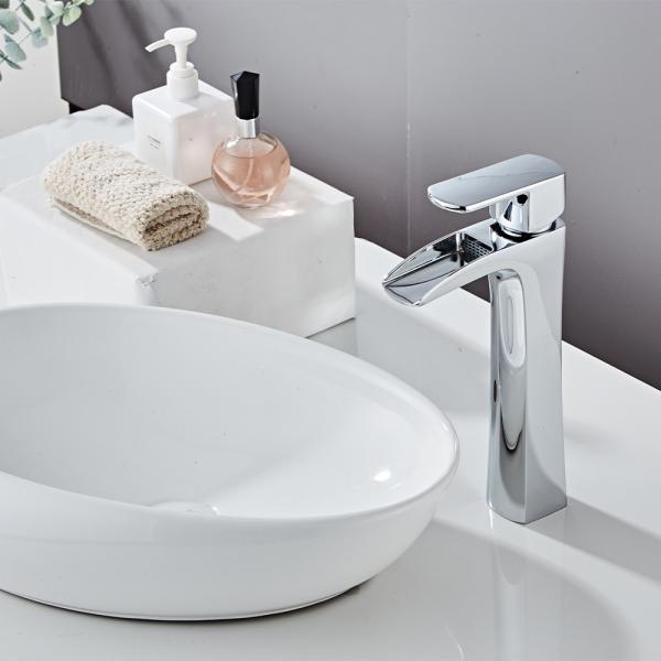 Buy cheap ODM Waterfall Basin Taps SUS304 Single Hole Bathroom Faucet from wholesalers
