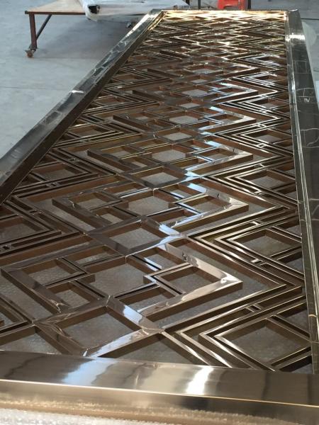 Buy cheap China 304 Golden Stainless Steel Decorative Screens Room Dividers Manufacturers from wholesalers