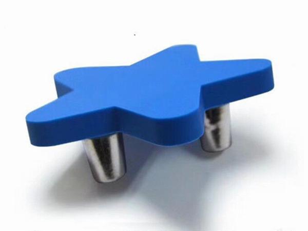 Buy cheap Blue Sky Rubber Kids Furniture Knobs PVC Cupboard Yellow Knobs Soft Plastic Yellow Star Cabinet Knobs from wholesalers