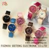 Buy cheap Wholesale Delicate Dial PUStrap Ladies Wrist Watch Fashion Watch quartz watch AlloyCase Multicolor strap twinkling dial from wholesalers