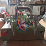 Pneumatic Double Head Manual Filling Mineral Water Bottling Machine