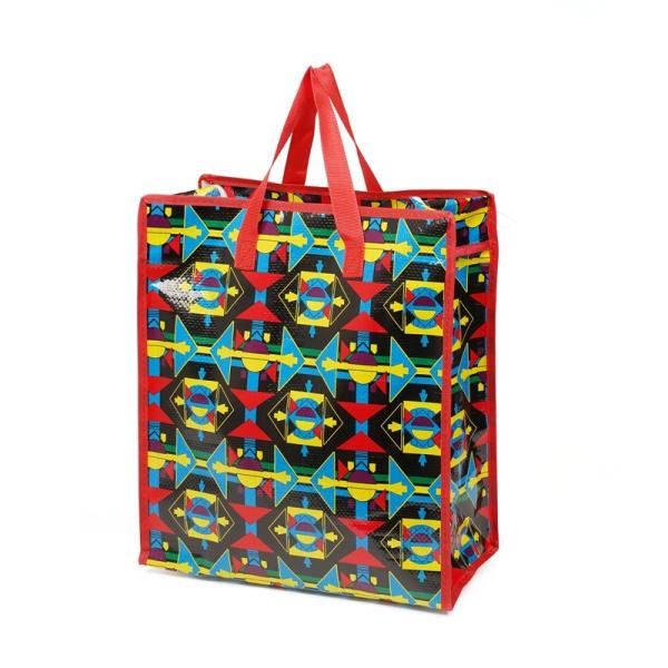 Buy cheap Recyclable Pp Woven Shopping Bag With Logo Pp Woven Shopper Custom Printed from wholesalers