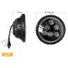 Buy cheap 30V 60w 7 Inch IP67 Car LED Fog Lights / Led Angle Eye Headlights from wholesalers