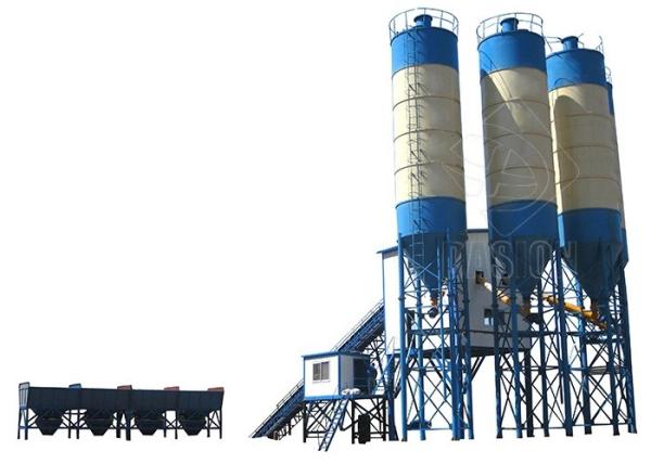 Buy cheap Large Capacity Ready Mix Concrete Plant , Stationary Belt Type Concrete Batching Plant from wholesalers