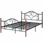 OEM Fashion Furniture King Size Iron Bed Electrostatic Powder Coating